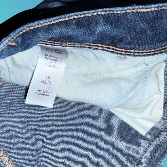 Plus Size Maurices Hi Rise Medium Wash Jeans Size 16 35x30 #16 - Picture 2 of 5